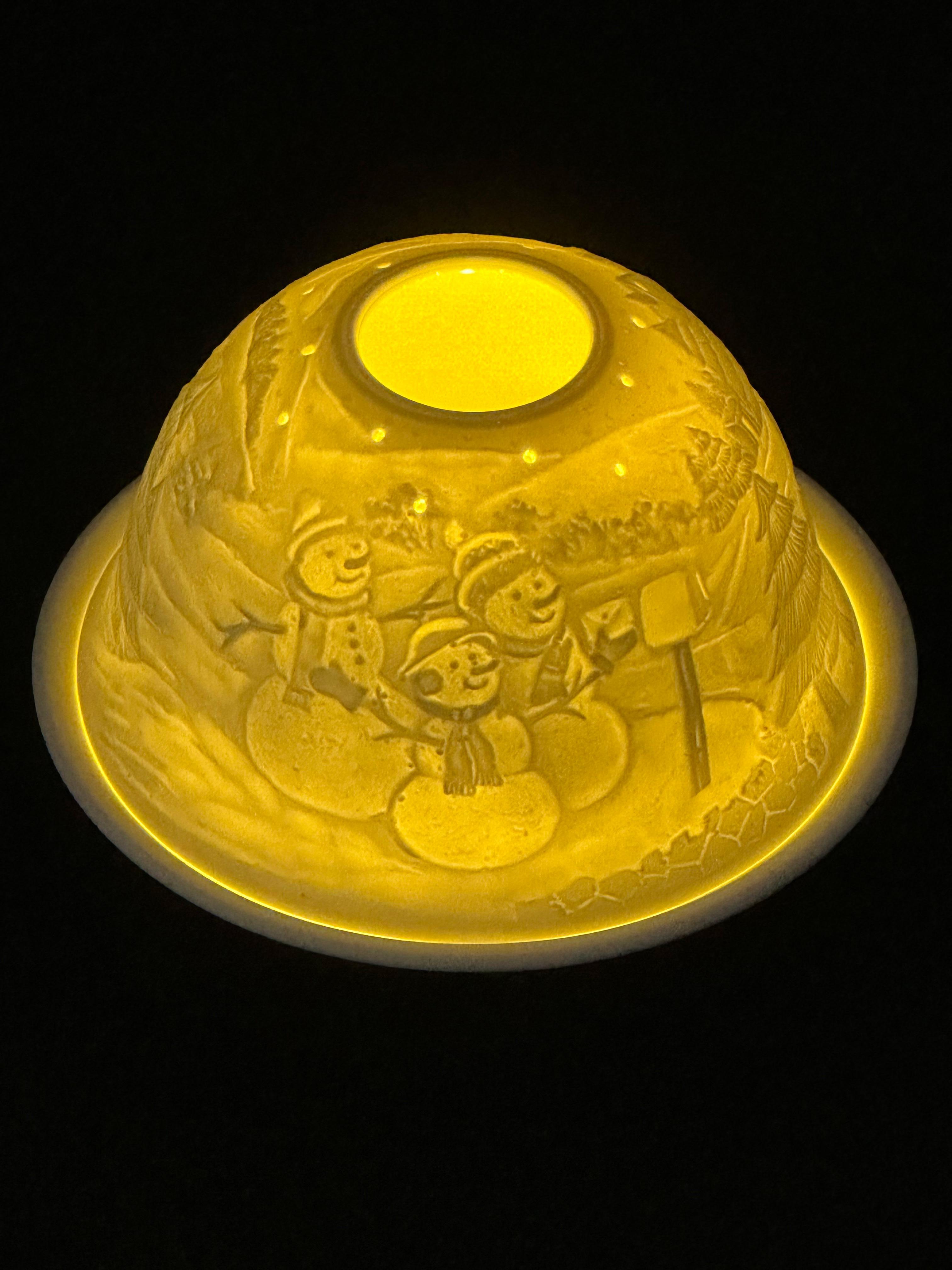 

Nordic Light Tea Light Подсвечник Абажур с подносом из костяного фарфора Рождественский праздничный подарок Фарфоровый Tealight купол snowman