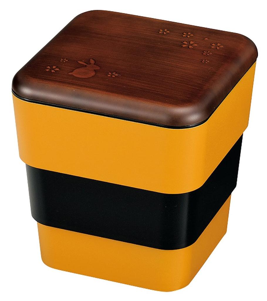 Tatsumiya Fukumaru Nested Tochigi Wood 54776 18.0 Three-Tiered Box, Grain, 3400ml,