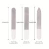 3pcs Set of Nano-glass File Polished Strip Nail File Box Transparent Manicure Trim Strip Manicure Tools