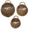 Handmade Willow Woven Wall Hanging Flower Basket Pot