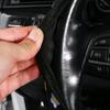 1 szt. Nowa mała elastyczna osłona na kierownicę samochodową bez wewnętrznego pierścienia, oddychająca i chłonna