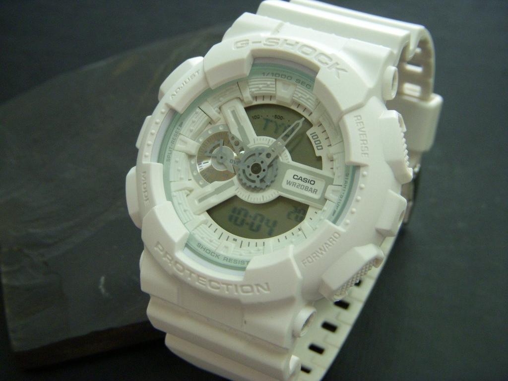 CASIO White Version Watch Packed with Tochigi-ya G-SHOCK GA-110BC7AJF Men's, Multi-Functions