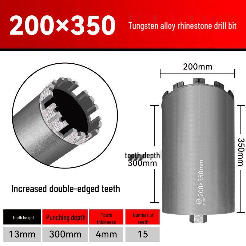 13mm Rhinestone Dry Drill Bit for Reinforced Concrete and Stone