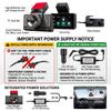 4G 2K Dual-Lens Dash Cam, 3-Inch Screen, WiFi, GPS Tracking, Remote Live Video Via Phone, 12-24V Power Supply, Car Camera