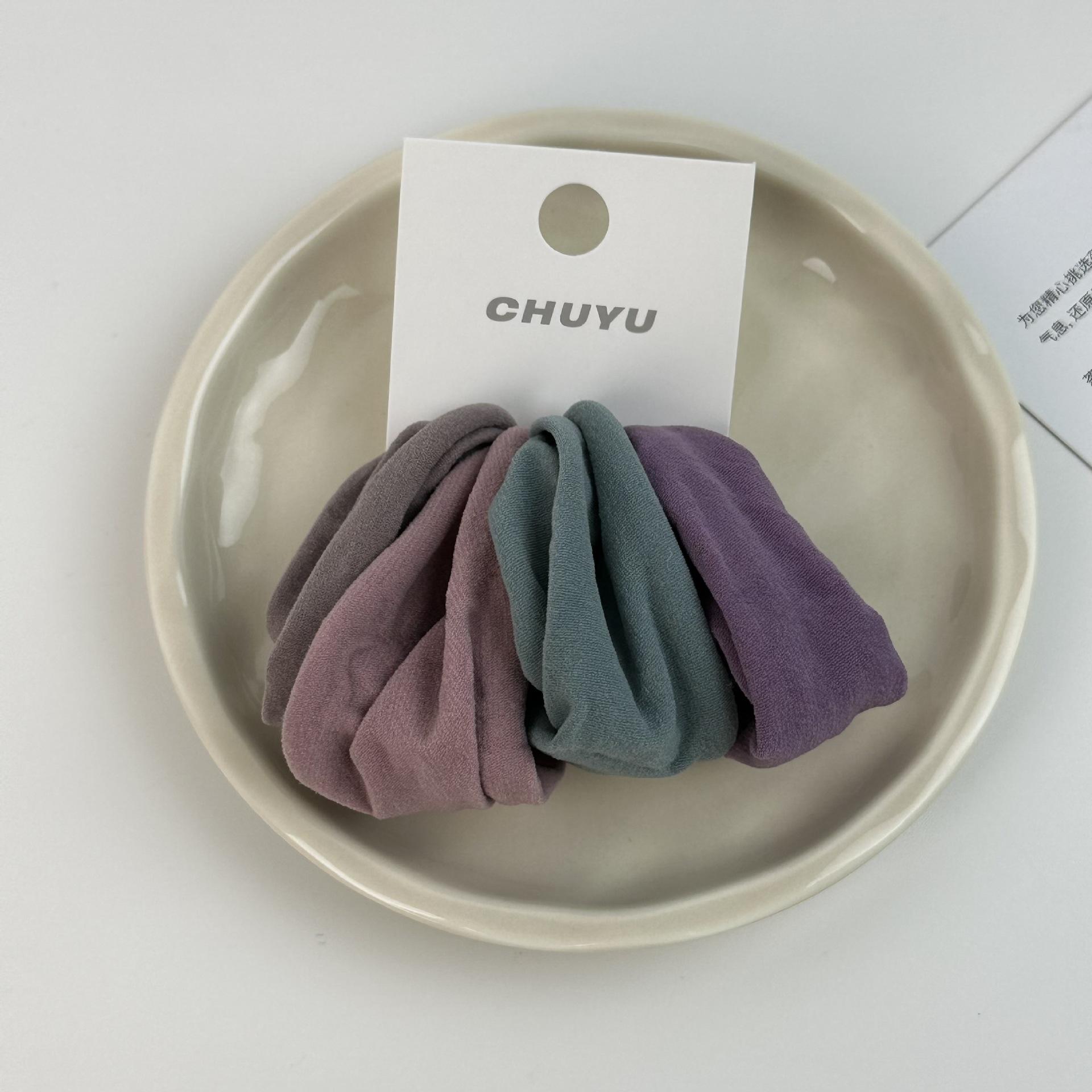 

4 шт./компл. сплошные широкие густые резинки для волос, веревки, женские резинки для волос, резинки для волос, модные аксессуары для волос фиолетовый