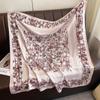 Lightweight 90x90cm Square Scarf Women Navy Style Sun Protection Silk-Like Feel Wear Chic Versatile Accessory