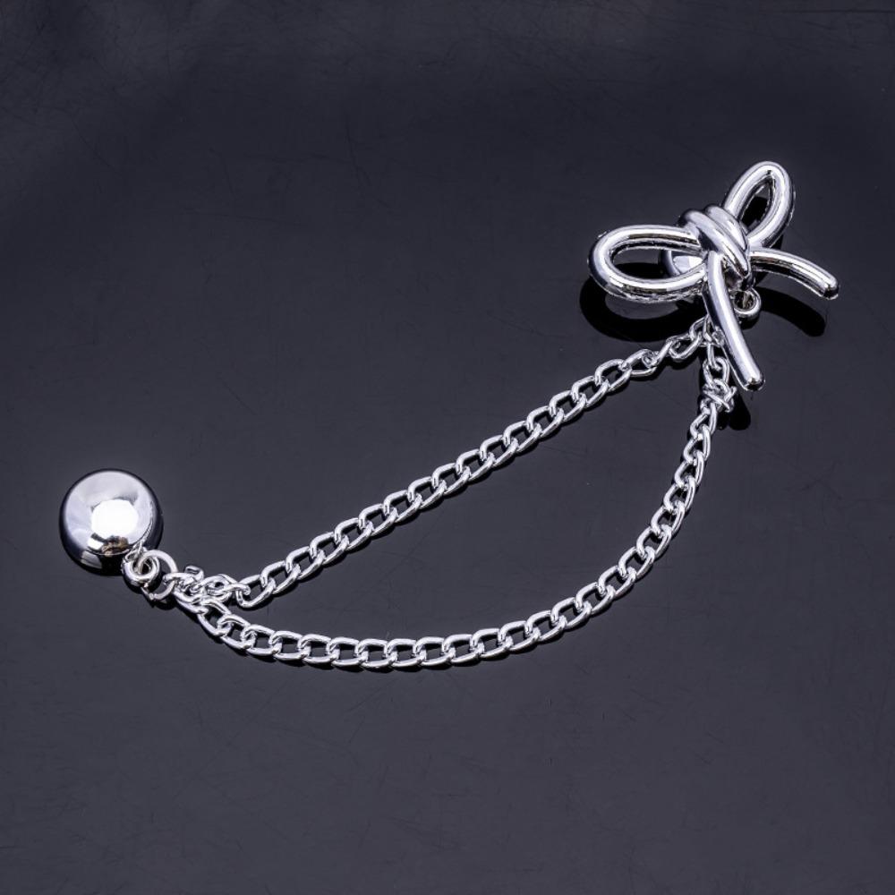 10pcs Non-hole Shorten Trouser Clip Multi-Function Tassel Chain Cuff-link Jeans