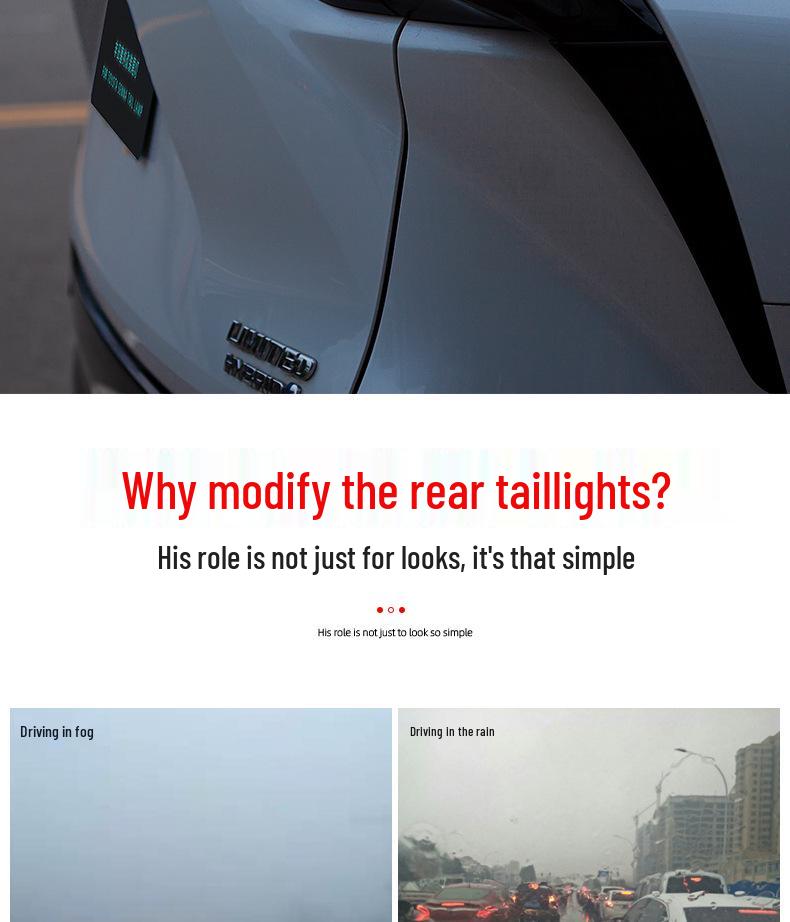 Fits 21-22 Sienna: Smoked LED Dragon Scale Turn Signals & Rear Taillight Assembly