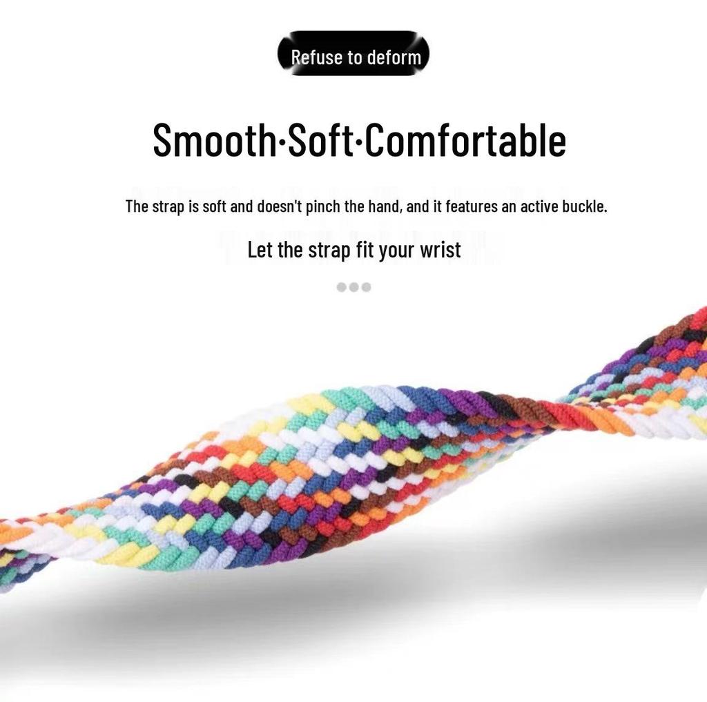 Nylon Woven Apple Watch Band for Apple Watch S9/8/7/SE/6/5/4/3