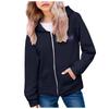 Kids Fashion Women's Lightweight Long Sleeve Zipper Hoodie Printed Hoodie With Pockets