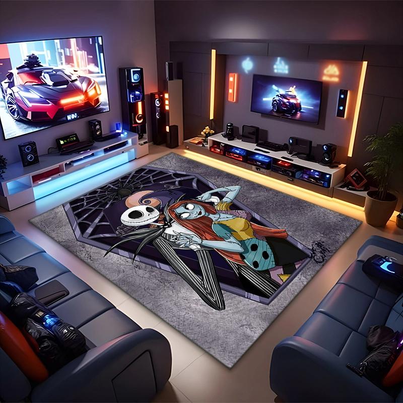 1PC The Nightmare Before Christmas Rug - Home Decoration Carpet For Living Room Bedroom Flooring Computer Chair Area Rug