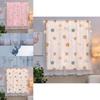 Enchanting Cartoon Window Curtain With Exquisite Lace And Velcro For Effortless Installation