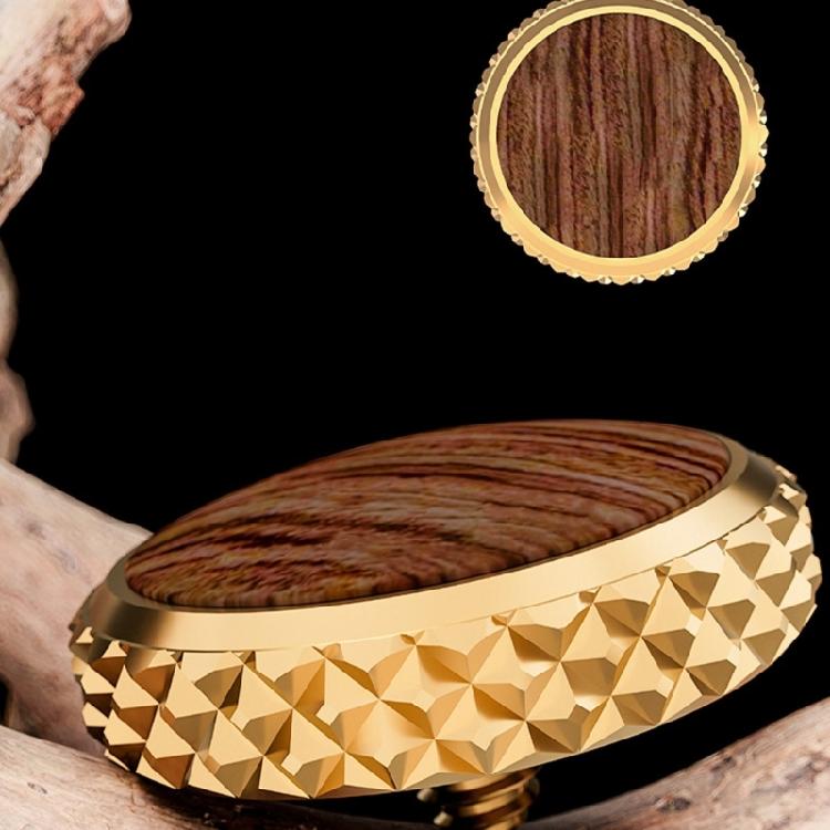 Elegant Brass Wood Shutter Button Digital Camera Accessory for XT5/XT30/X100VI Cameras with Threaded Holes