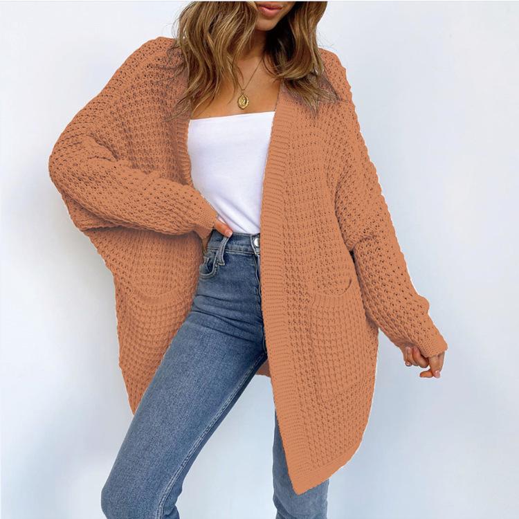 2025 Bestseller Women's Plus Size Knitted Cardigan Coat