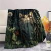 Cats Looking Up  Print Flannel Blanket, High quality Comfortable for All Seasons, Home Decor, Warmth and Comfort