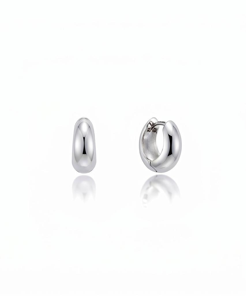Lloyd 925 Silver Teardrop One-Touch Ring Earrings (S) Lles26213S