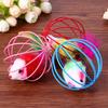 Funny Pet Cat Kitten Fake Mouse Rat Mice Ball Cage Play Interactive Game Toy