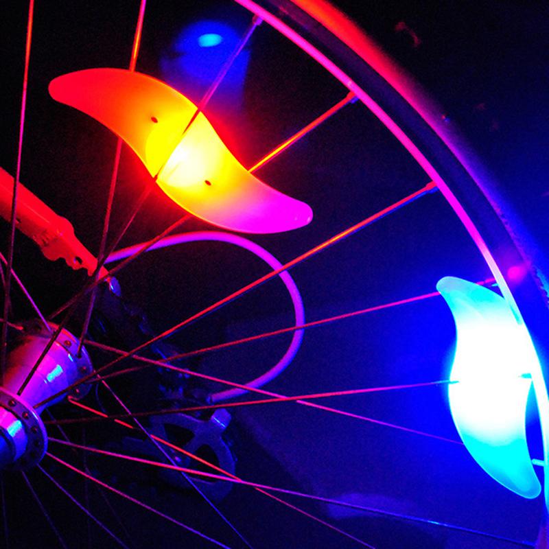 Bike Wheel Spoke Light Waterproof Balance Bicycle Led Tyre Tire Flash Lights Colorful Warning Lamp Bike Accessories