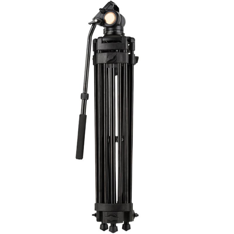 Q880 Aluminum Alloy DSLR Camera Tripod with Hydraulic Pan-Tilt Head for Photography and Videography