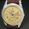 REFURBISHED VINTAGE SEIKO 5 AUTOMATIC JAPAN MENS ROMAN FIGURE WATCH A442087-1