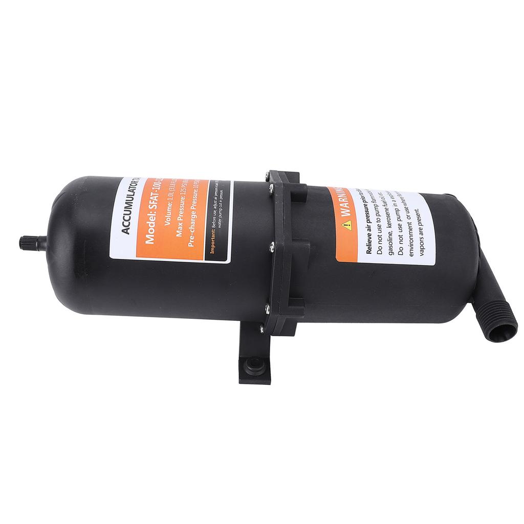 Vordruck-Akkumulatortank 1L 125PSI 12in MNPT RV Akkumulatortank mit 2 Klemmen PTFE-Band