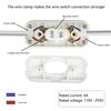 2Pieces Multipurpose Sturdy Lamp Switches 6A 250V Suitable Portable Accessory for All Electric Lighting Products