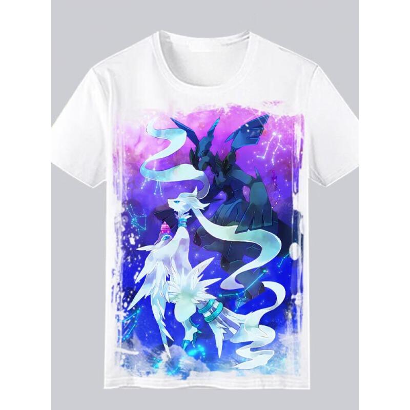 Lugia Printing Oversized Cotton T-shirt Men and Women Comfortable Fashion Y2K Children's Clothing Summer T-shirt