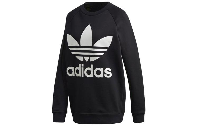 

Adidas Originals Sweatshirts Women s Black Crew Neck Moderate Regular DH3129 38