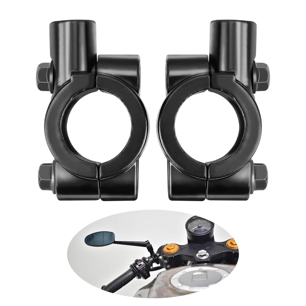 Motorcycle Mirror Mount, Bike Handle, 0.9 inch (22 mm), Universal Mirror Holder, Mount Holder,