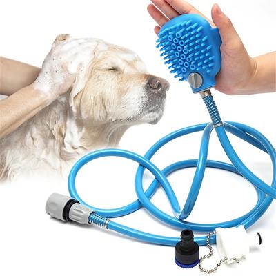 Spruzzatore ad alta pressione Pistola per doccia per cani Regolabile Pulizia lavaggio animali domestici Bagno Spruzzatore di schiuma e sapone Cane Pulizia Massaggiatore Strumento per doccia