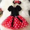Minnie Mouse Princess Toddler Dress With Cotton Blend Fabric For Girls