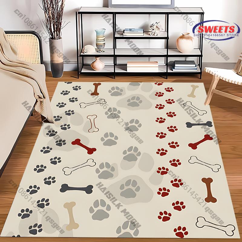 Bunter Teppich im Haustier-Design für Spielzimmer und Kinderzimmer Teppich für Zuhause Sofa Schlafzimmer, Geschenkmatte