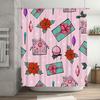 TU Floral Shower Curtain Botanical Pattern Bathroom Decor Waterproof Fabric Vintage Washable Liner Customized Art