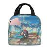 Custom Hatsunes Anime Mikus Insulated Lunch Bag for Camping Travel Manga Waterproof Thermal Cooler Lunch Box Men Women