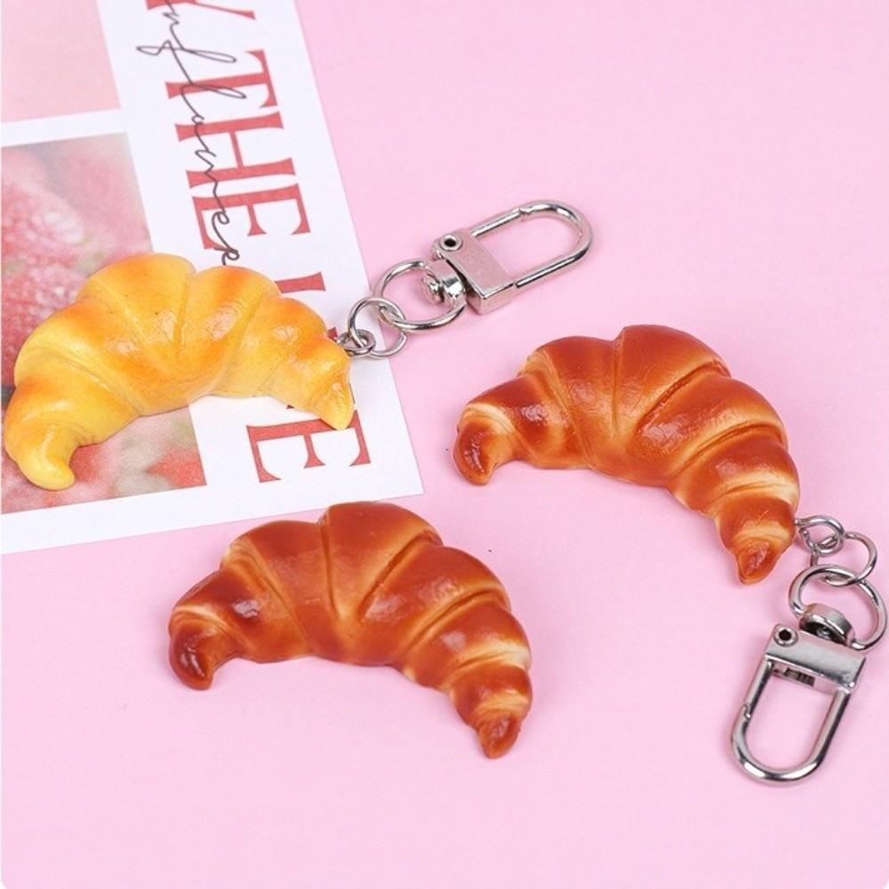 4.3cm Simulation Food Toy PVC Pretzel Pendant Creative Fake Food Pendant Gifts