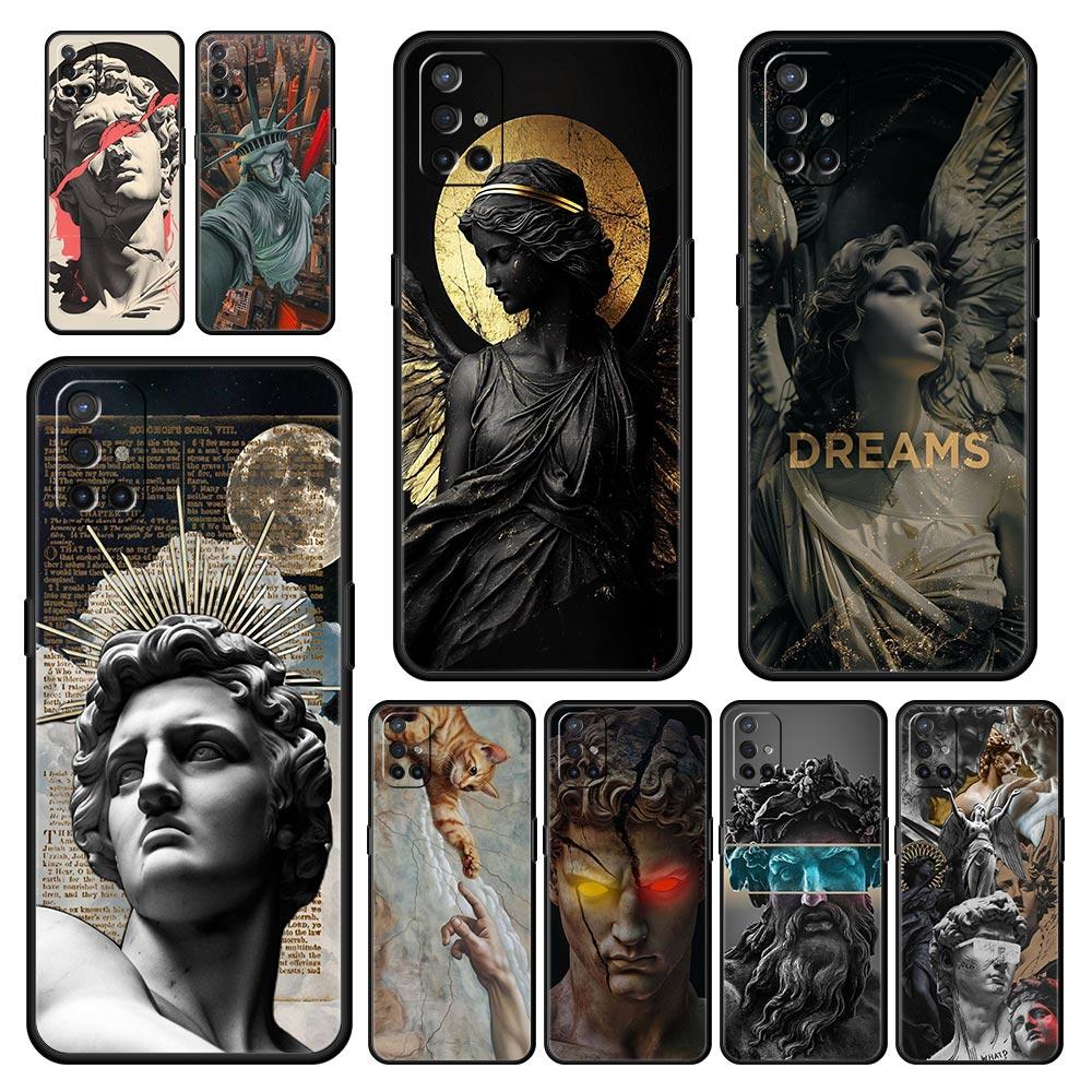 Fashion Ancient Greek Statues Phone Case For Oneplus 13R 13 12R 11 10T 10R Nord N100 N200 N10 10 9 9R 9RT CE 3 2 Z Pro Soft TPU