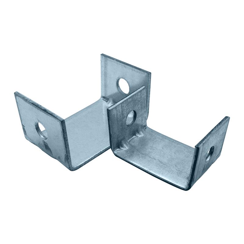 Galvanized Steel Ceiling Connector Bracket with Adjustable U-Channel and Eye Bolt