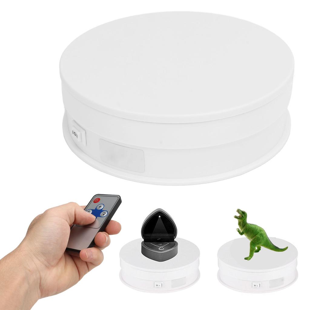 Still Turntable 15cm Remote Control Speed Electric Rotating Turntable Display Stand Photography Video Shooting Props