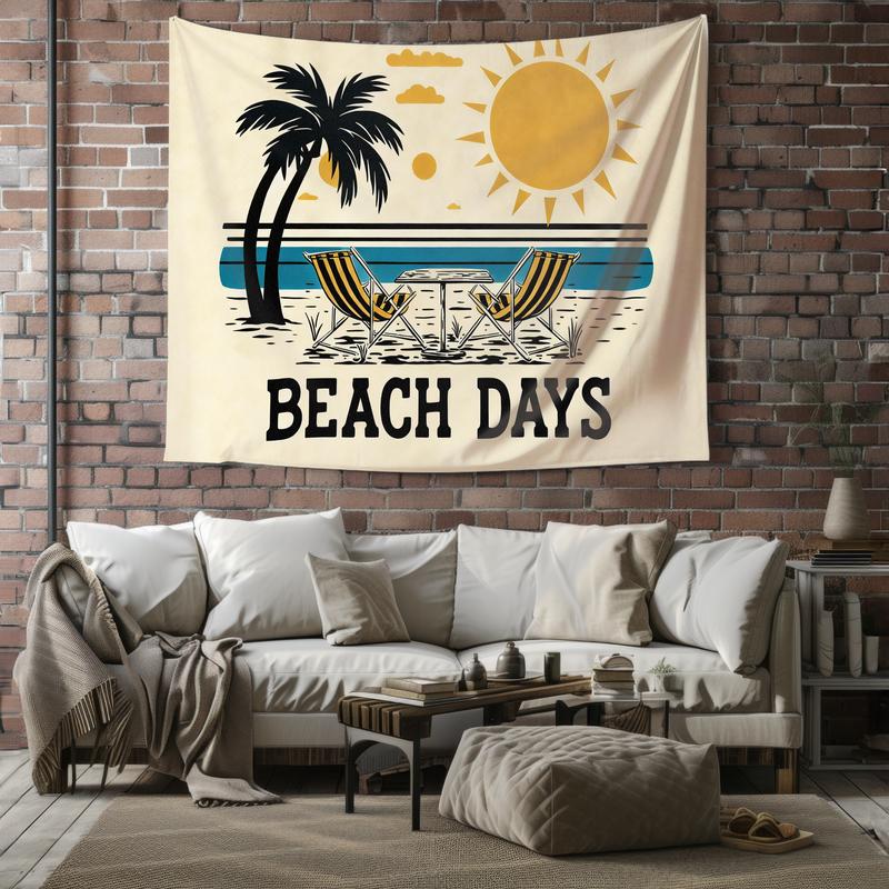 Coastal Living Tapestry Summer Days at the Beach Home Decor