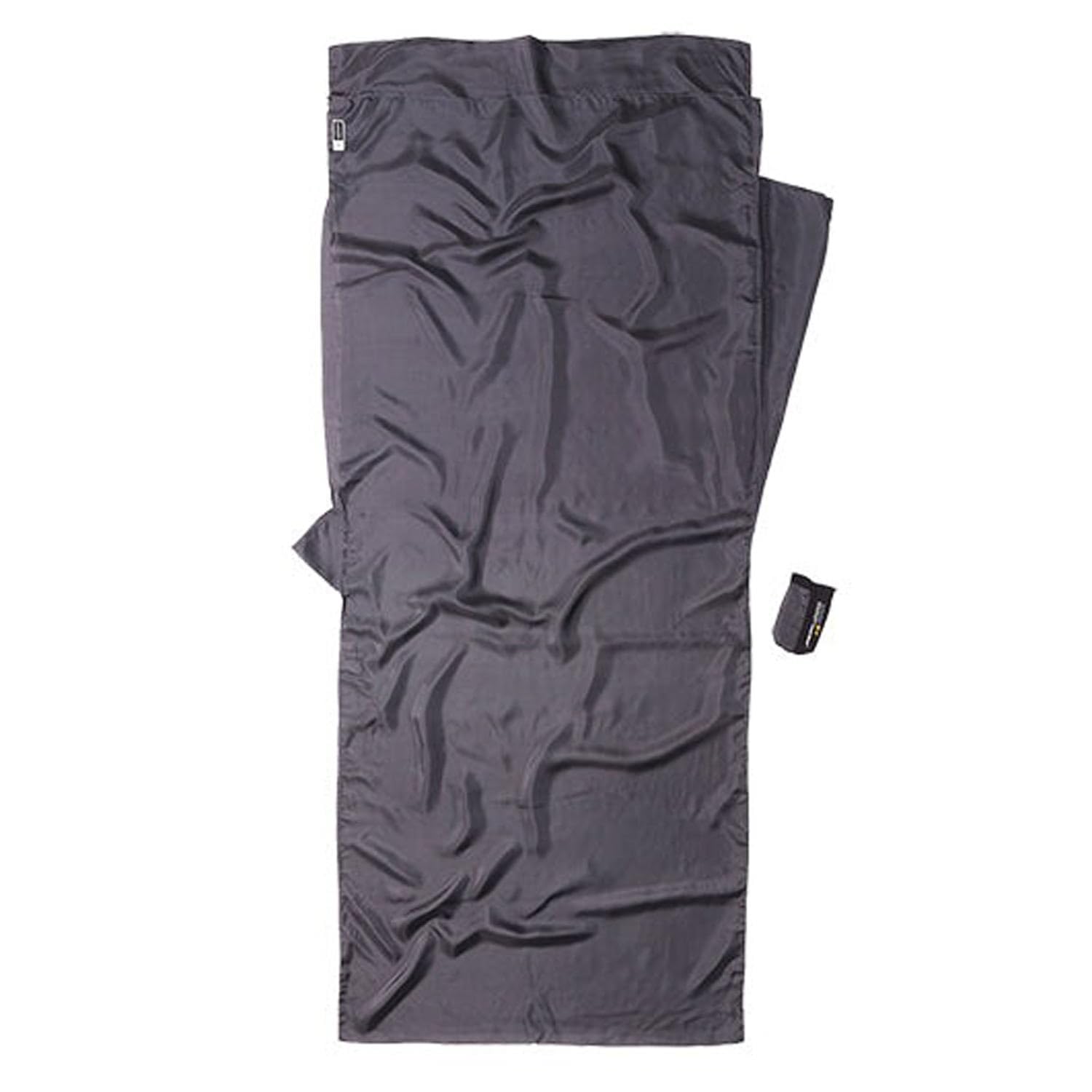 

Cocoon Safari Silk Travel Sheet in Rhino Gray, Lightweight, Compact, Portable Inner Sheet for Hotels, Backpacking, and Hiking серый