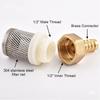 1Pcs Durable 6-19mm 1/2" Hose Filter Brass Strainer Sprayer Pump Filtering Net Car Wash Garden Irrigation Mesh Filter