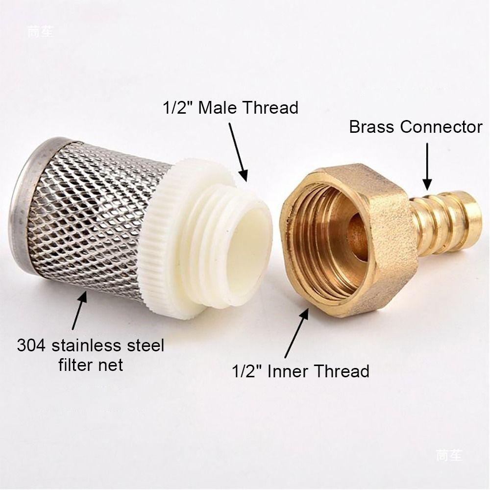 1Pcs Durable 6-19mm 1/2" Hose Filter Brass Strainer Sprayer Pump Filtering Net Car Wash Garden Irrigation Mesh Filter