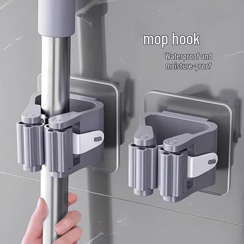 LIEI Punch-Free Suction Cup Mop Holder