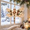 Clear Acrylic Gift Tags Dragonfly Hanging Ornament, Seasonal Decorative Pendant with Lanyard, Lightweight Sign HD Printing for Christmas Tree