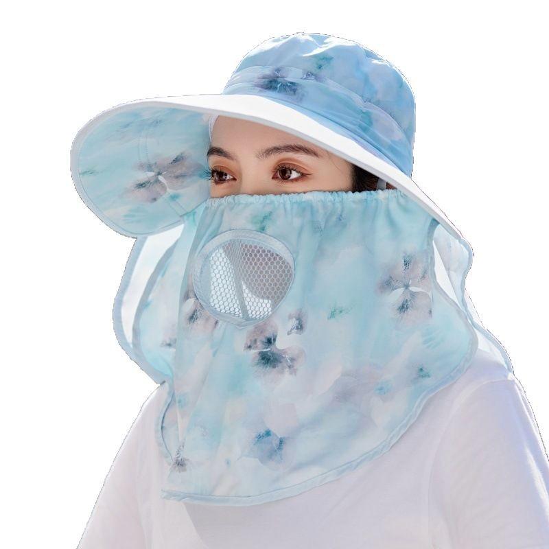 Dayan Sun Protection Sun Hat Women'S Outdoor Windproof Cycling Hat Uv Protection Shawl Face Protection Neck Tea Picking Hat
