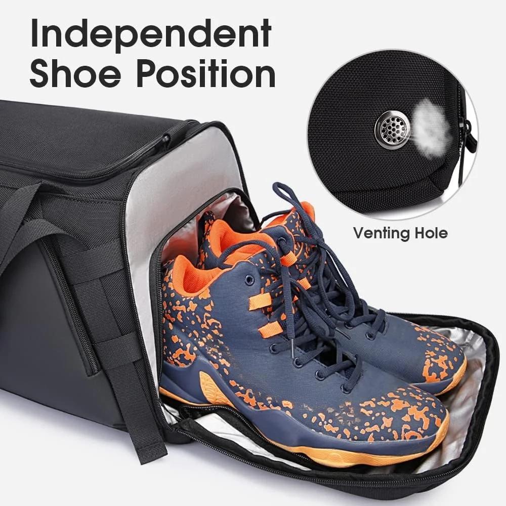 Gym Sports Duffel Backpack for Man & Women Durable and Non-deformable Material Mutifunction Pockets Fitness Bag