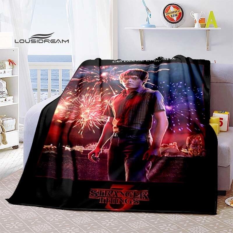 Stranger Things Supernatural Blanket Flannel Fluffy Fleece Throw Blanket Bed Linings Sofa Travel Camping Blankets