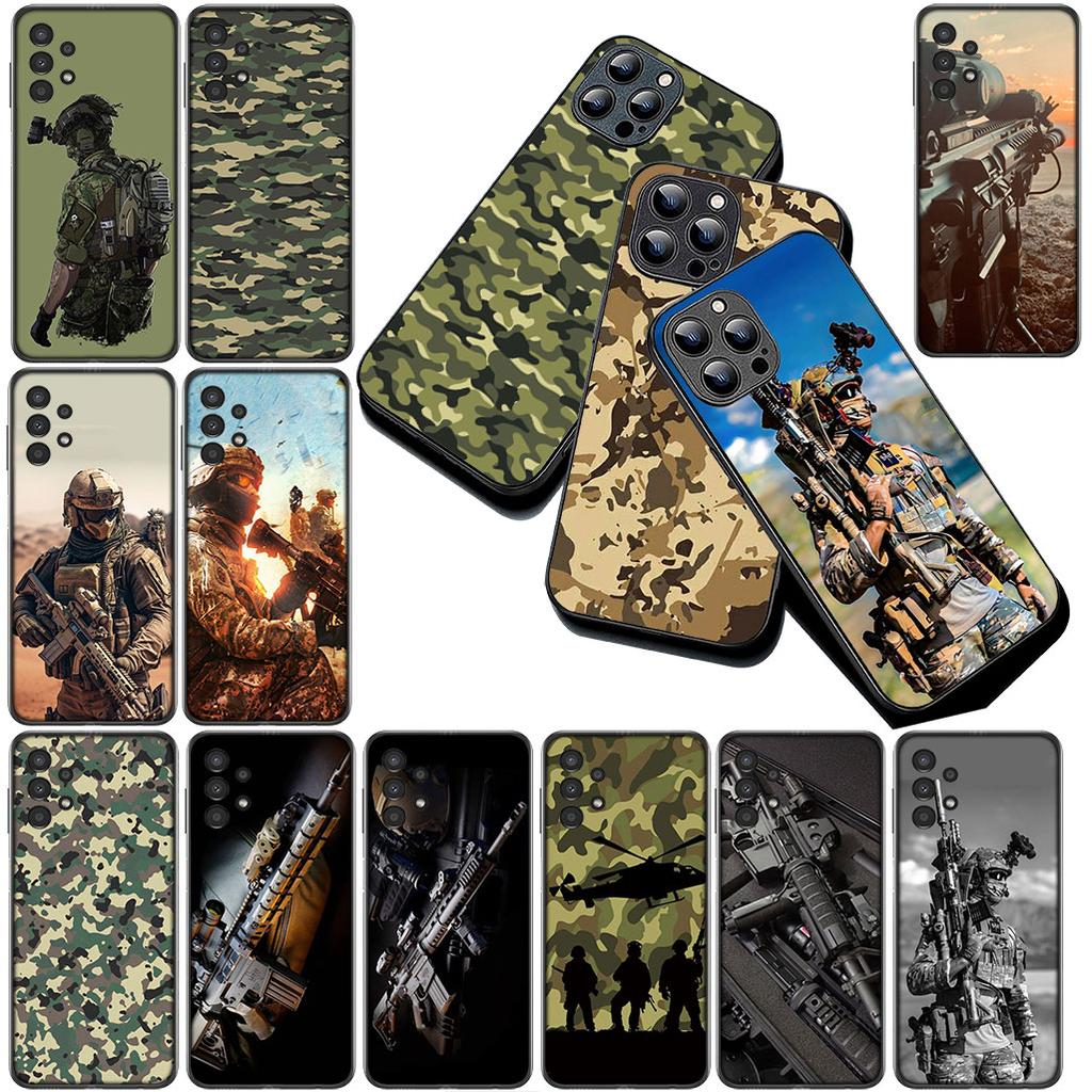 Cover for OPPO A80 A18 A16 A40 A17 A15 A38 A78 A79 A54 A57 A12 A60 4G 5G Casing Phone Case Military Army Special Forces Camo