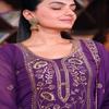 New Designer Embroidered Georgette Sharara Suit With Sequence Embroidered Work