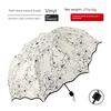 Directly Supplied to Street Vendors, Foldable Sun Umbrella, Women's Sun Protection Black-Coated Parasol, 70% off Creative Umbrellas